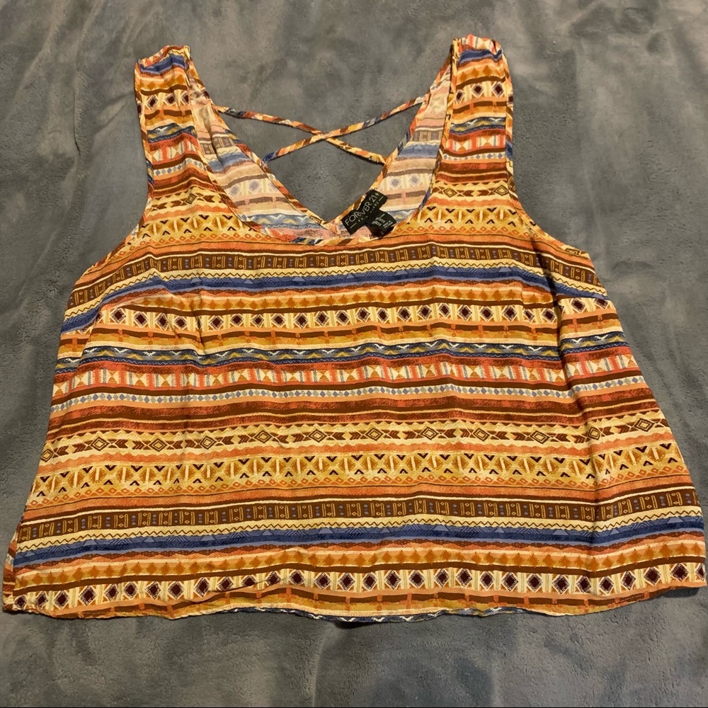 Forever 21+ • 3x • multicolored Aztec print Top